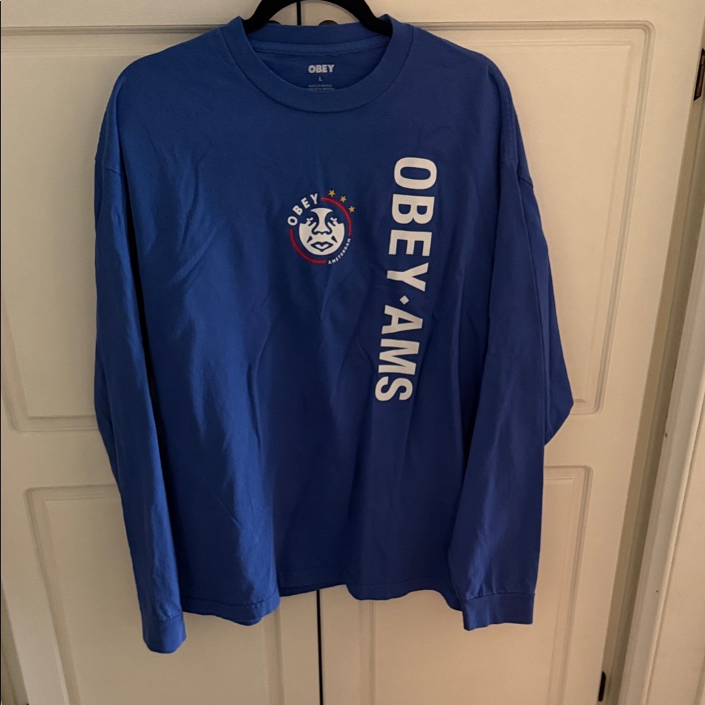 Obey Royal Blue Long Sleeve Tee